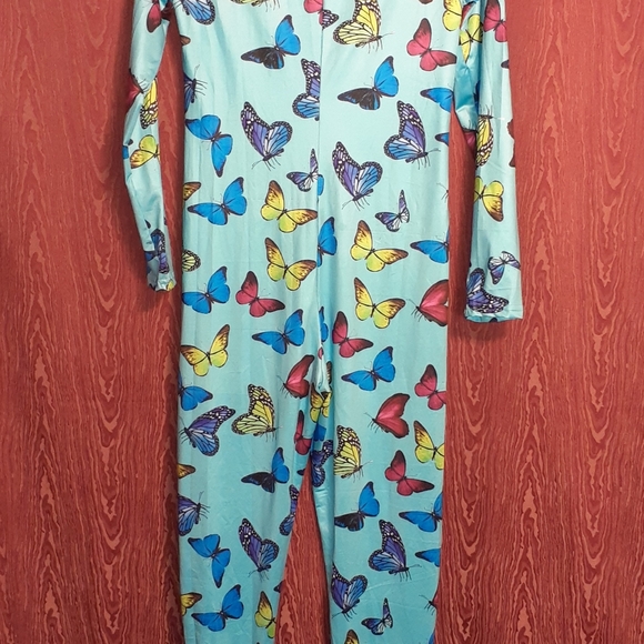 NWOR BUTTERFLY PAJAMAS WITH ZIP CLOSURE YOUTH - Picture 2 of 8